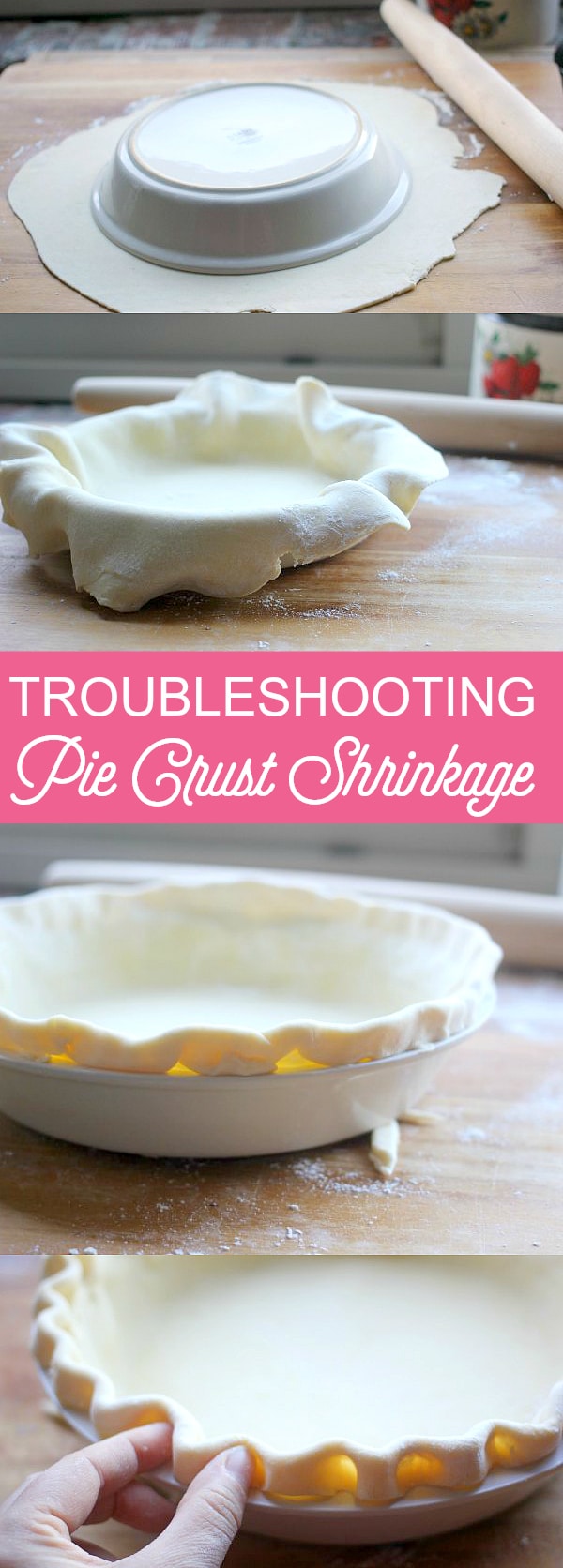 Having difficulties with pie crust shrinkage? Look no further! Follow these 6 easy tips to troubleshoot the problem and you will create the perfect crust every time! 