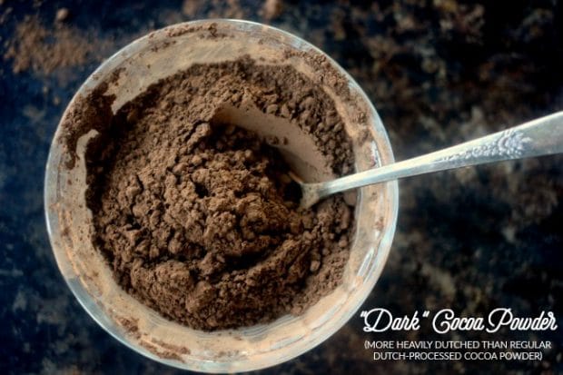 "Dark" cocoa powder