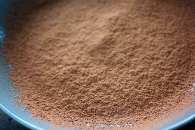 Sifted cocoa powder