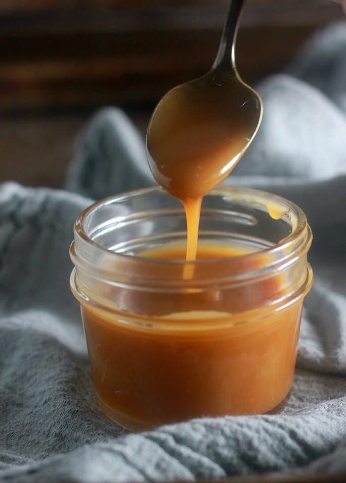 Caramel Sauce made with caramelized sugar